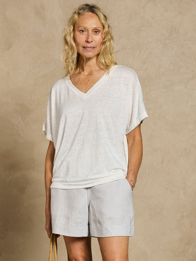 Camiseta Iris de Punto de Lino Coco