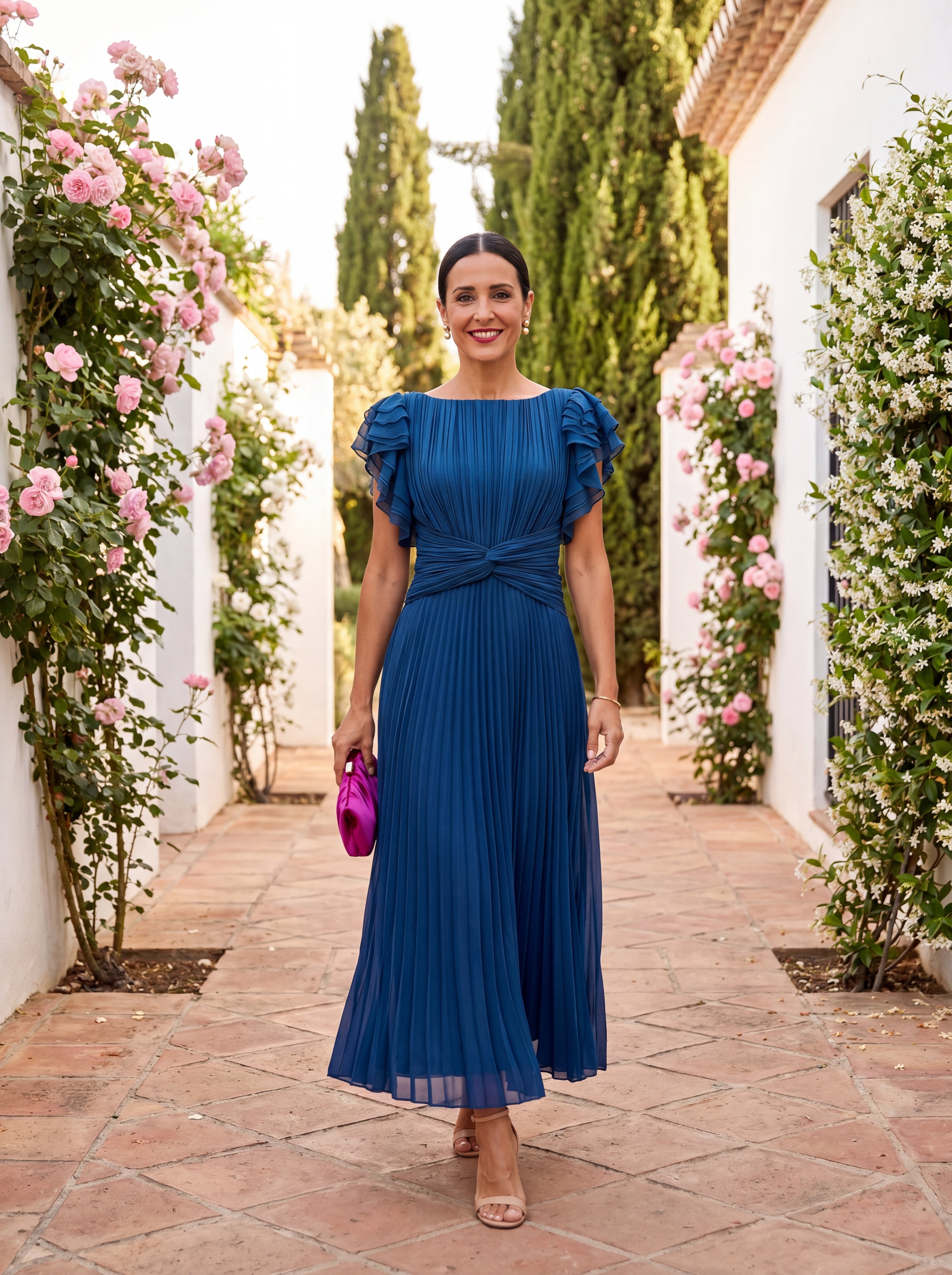 Vestido Elegante Selena en Tul Refinado