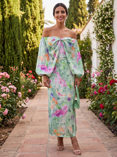 Vestido Elegante Lindaraja en Tejido de Lujo