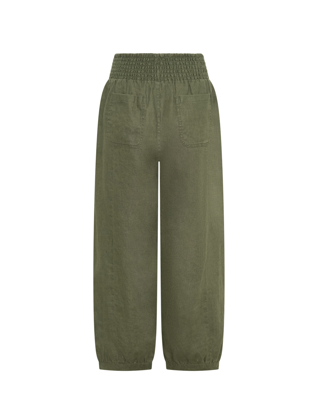 Pantalón Sadhu de Lino Francés Oliva