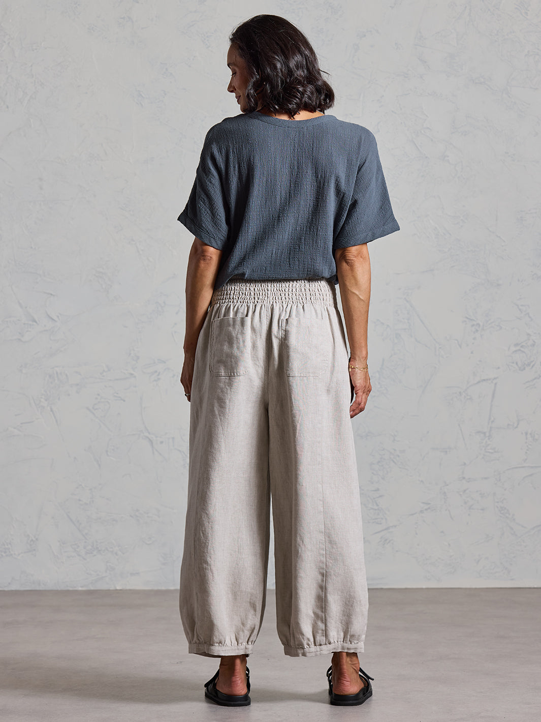 Pantalón Sadhu de Lino Francés Avena