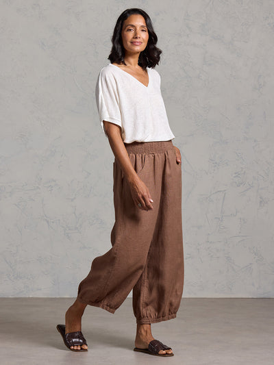 Sadhu French Linen Pants Cinnamon