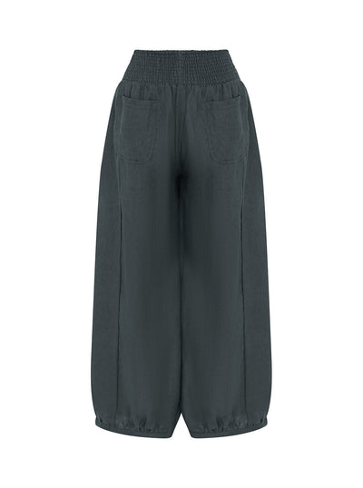 Sadhu French Linen Pants Charcoal