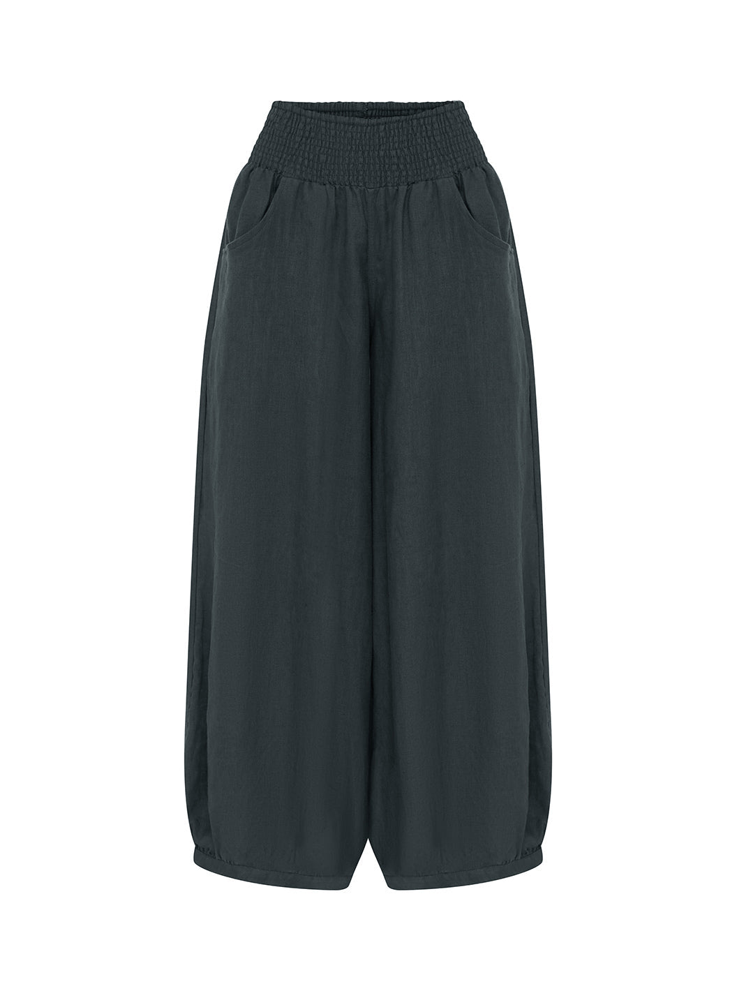 Sadhu French Linen Pants Charcoal
