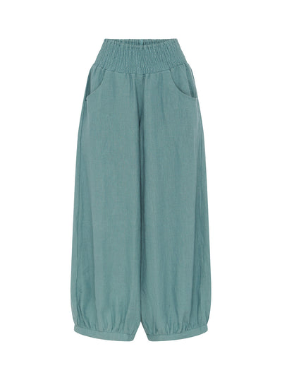 Sadhu French Linen Pants Tahiti Blue
