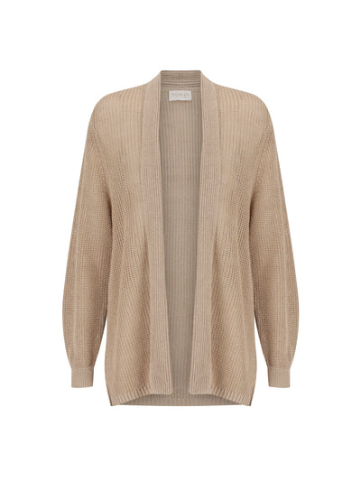 Tathra Organic French Linen Knit Cardigan Tuffet