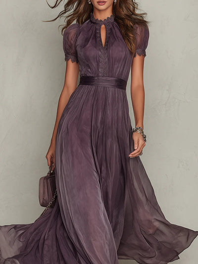 Vestido Largo Flavia en Tejido de Lujo