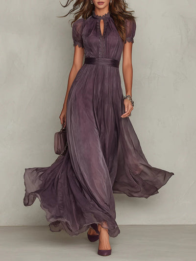 Vestido Largo Flavia en Tejido de Lujo