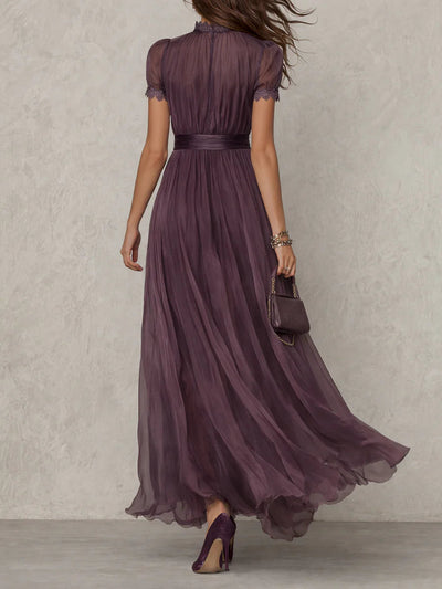 Vestido Largo Flavia en Tejido de Lujo