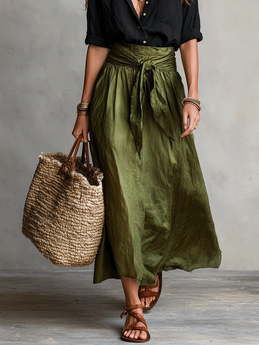 Martina | Vestido Maxi de un Hombro Elegante y Fluido