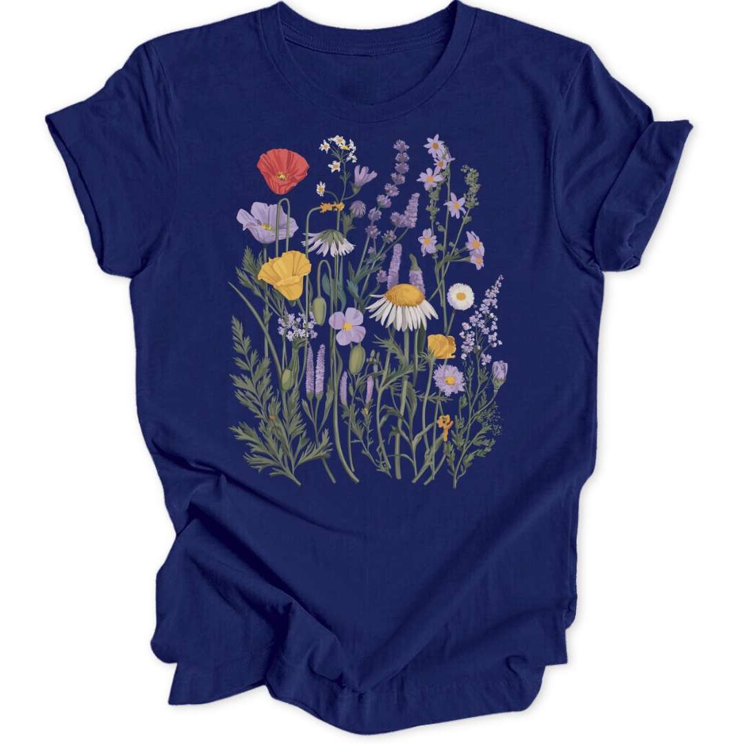 Camiseta Unisex Flores Art Nouveau