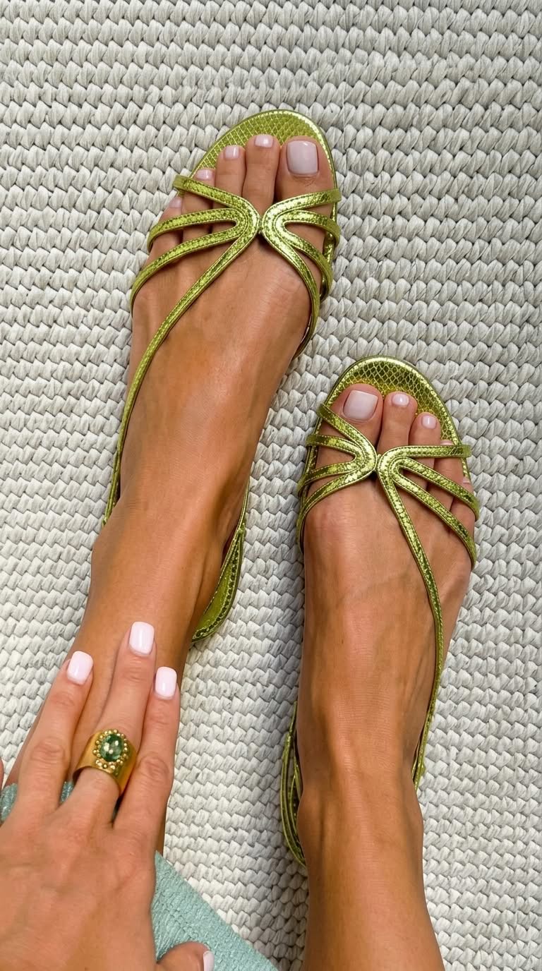 Camille™ | Sandalias Doradas, Elegancia Estival