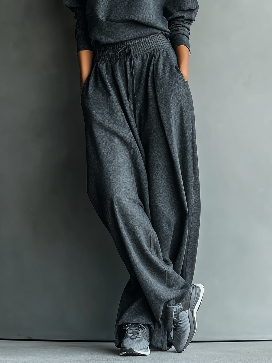 Félicité | Conjunto de Punto, Cuello Alto y Pantalón Ancho