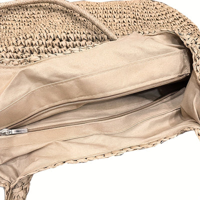 Marisol | Bolso Bandolera de Paja Trenzada - Avellana