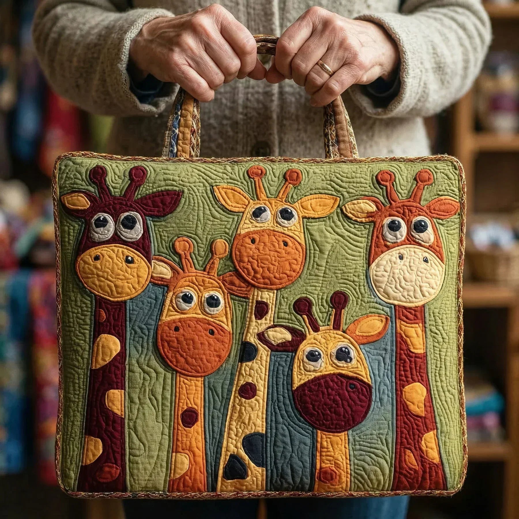 Bolso Artesanal jirafa – Idea de Regalo