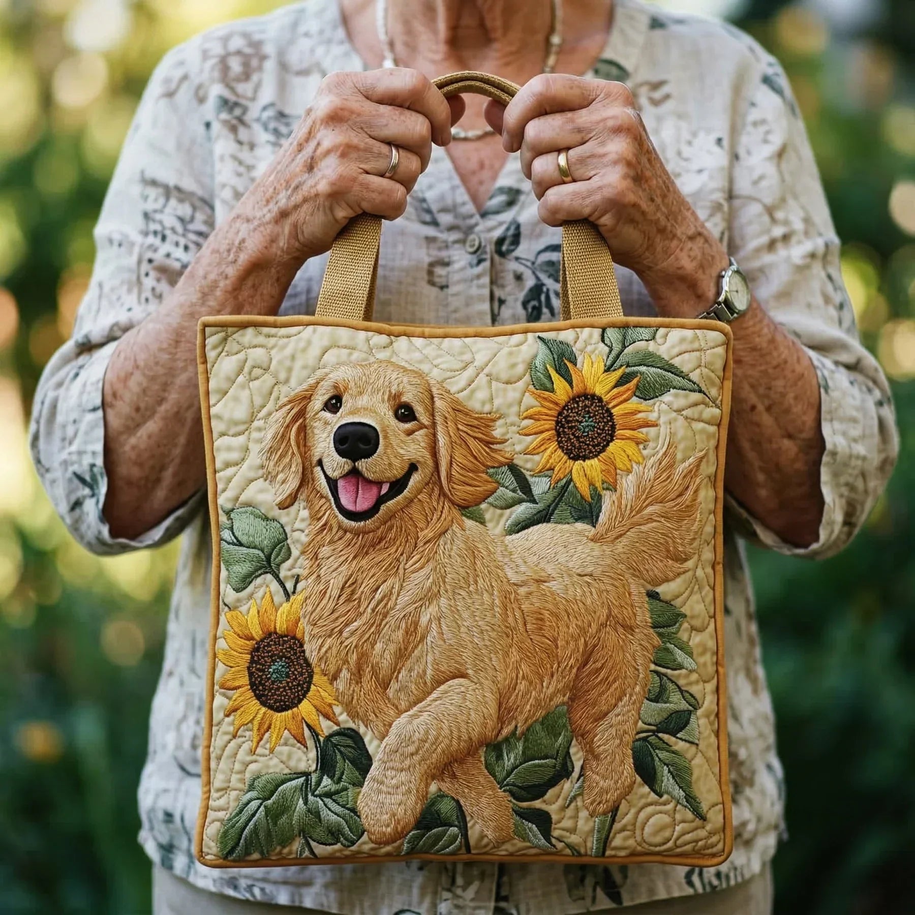 Bolso de Mujer con Golden Retriever – Dos Tamaños