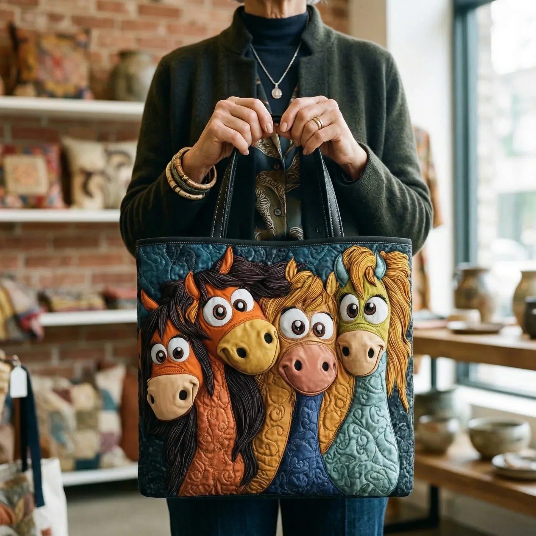 Bolso Acolchado ponis mágicos – Amplio y Ligero