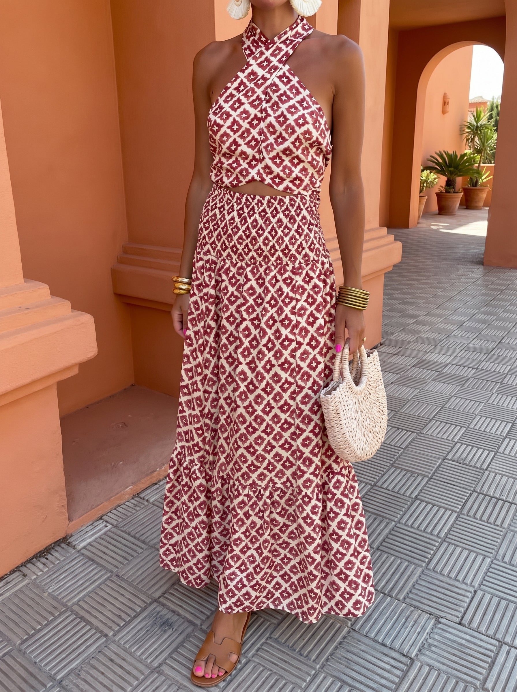 Conjunto Elegante de Hombros Descubiertos