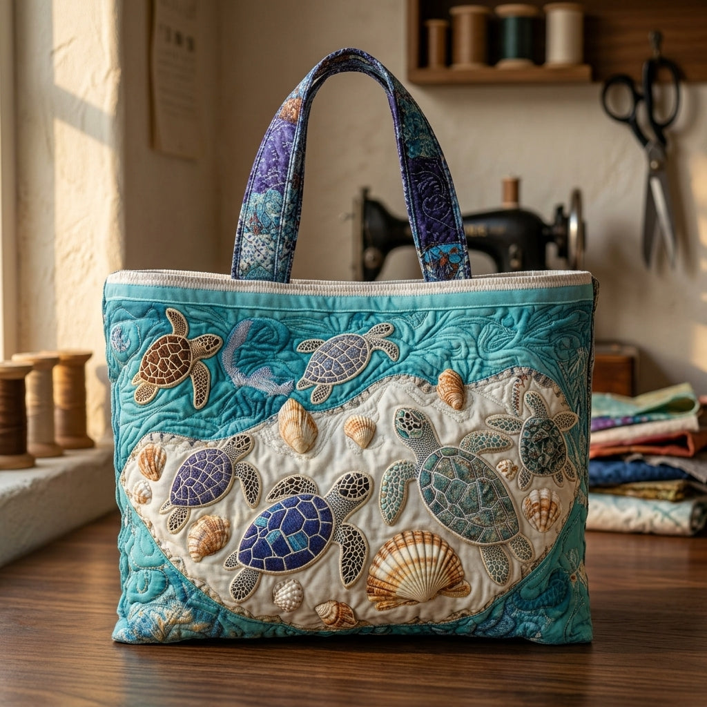 Bolso Artístico Acolchado tortugas – Dos Tamaños