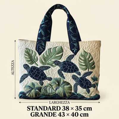 Bolso Acolchado tortuga marina – Amplio y Ligero