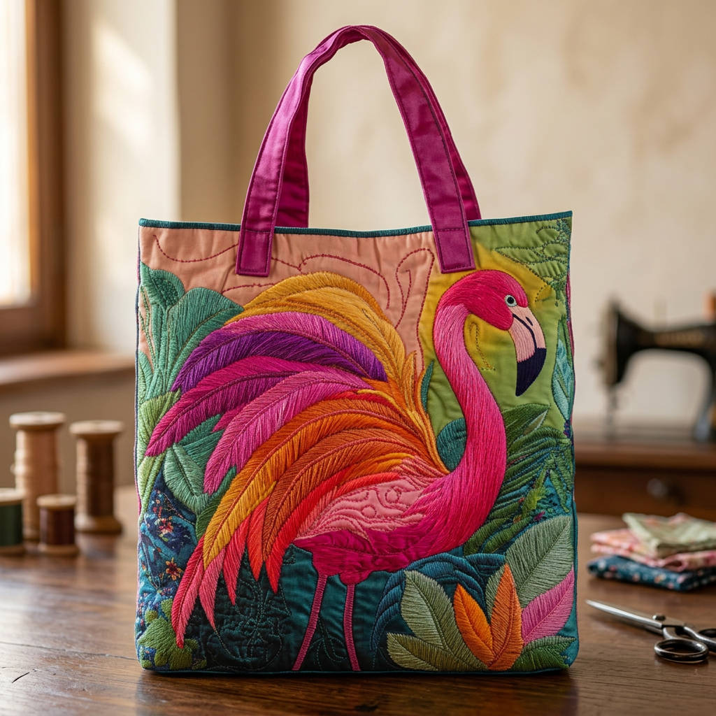 Bolso Artesanal flamenco arcoíris – Idea de Regalo