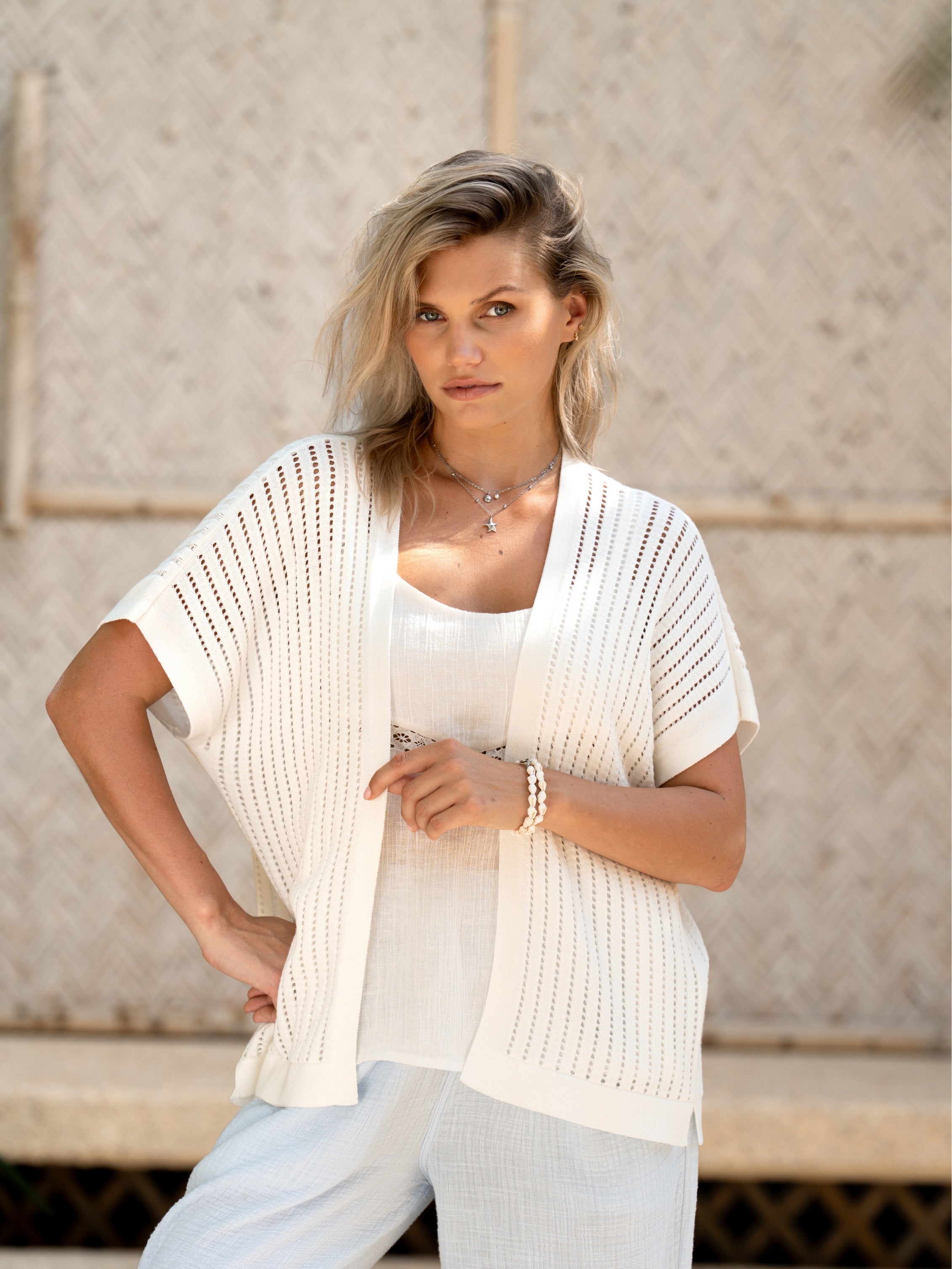 Kimono Aletto de Algodón Coco - BELLAVERA